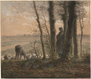 Vallende Bladeren door Jean-Francois Millet