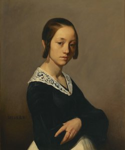 Portret van Louise-Antoinette Feuardent door Jean-Francois Millet