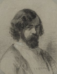 Portret van Narcisse Virgile Diaz de la Peña door Jean-Francois Millet