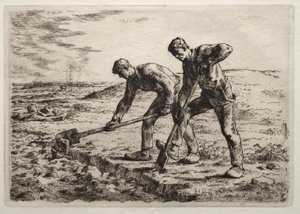 De Gravers door Jean-Francois Millet