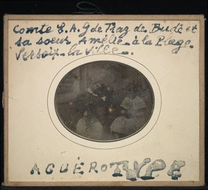Portret van twee kinderen, graaf Ernest Andre Gabriel de Traz de Budé en zijn zus Amélie door Jean Gabriel Eynard