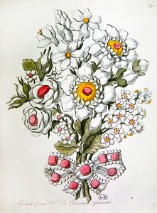 Boeket van edelstenen door Jean Henri Prosper (after) Pouget