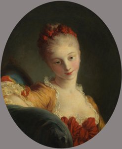 Portret van een jonge dame (Marie-Madeleine Guimard?)