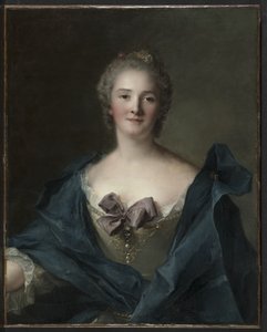 Portret van een Vrouw door Jean-Marc Nattier