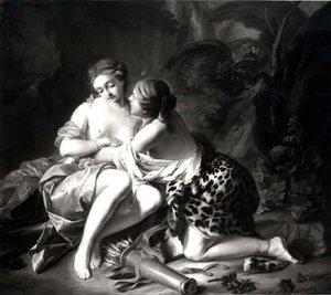 Jupiter en Callisto door Jean Simon Berthelemy