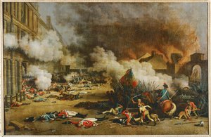 De bestorming van het Palais des Tuileries ...