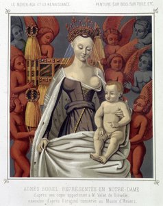 Agnes Sorel (1422-1450) (Dame van Beaute sur Marne) vertegenwoordigd in Notre Dame