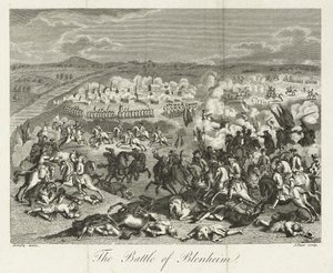 De Slag bij Blenheim in 1704, uitgegeven door J. Pass