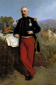 Achille Bazaine (1811-1888) maarschalk van het Keizerrijk in 1864: portret van François Achille Bazaine
