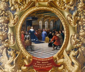 Lodewijk X de Ondeugende emancipeert de lijfeigenen in 1315