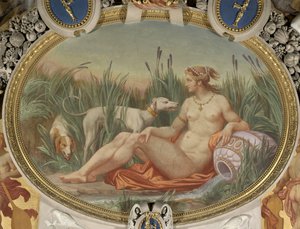 De nimf van Fontainebleau door Jean Alaux