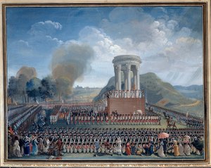 Feest van de federatie in Besançon 14/07/1790 door Jean Alexis Cornu