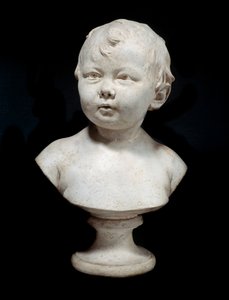 Sabine Houdon op de leeftijd van tien maanden. Buste in gips. door Jean Antoine Houdon