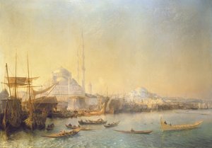 Een uitgebreid uitzicht over Constantinopel en de Gouden Hoorn, 1840