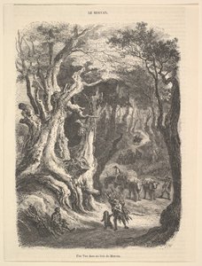 Een uitzicht in het bos van Morvan, 1837-66
