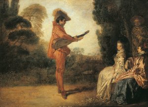 Castor (tovenaar), circa 1713-1714 door Jean Antoine Watteau