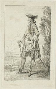 Modefiguren door Jean Antoine Watteau