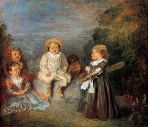 Gelukkige leeftijd! Gouden Eeuw! door Jean Antoine Watteau