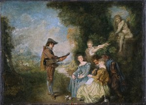 Zweeds: De liefdesles
 De liefdesles door Jean Antoine Watteau