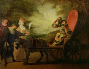 De Harlekijn, Keizer van de Maan, ca. 1712 door Jean Antoine Watteau