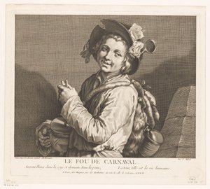 Jongen met een rommelpot door Jean Aubert