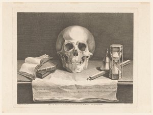Stilleven met vanitas symbolen