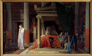 De ziekte van Antiochus of Antiochus en Stratonice door Jean Auguste Dominique Ingres