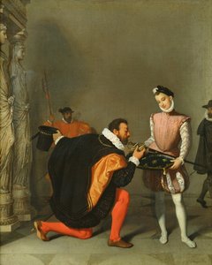 Don Pedro de Toledo kust het zwaard van Hendrik IV door Jean Auguste Dominique Ingres