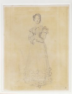 Francoise Leblanc, echtgenote van Jacques-Louis, secretaresse van Elisa ... door Jean Auguste Dominique Ingres