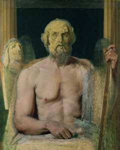 Homerus, studie voor De Apotheose van Homerus, 1826-27 door Jean Auguste Dominique Ingres