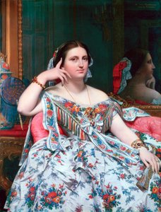 Madame Moitessier, 1856 door Jean Auguste Dominique Ingres