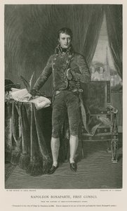 Napoleon Bonaparte, Eerste Consul door Jean Auguste Dominique Ingres