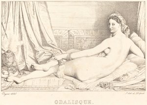 Odalisque door Jean Auguste Dominique Ingres