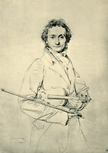 Paganini, Rome door Jean Auguste Dominique Ingres