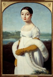 Portret van Mademoiselle Caroline Riviere door Jean Auguste Dominique Ingres