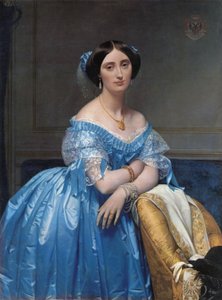 Portret van prinses Albert de Broglie door Jean Auguste Dominique Ingres