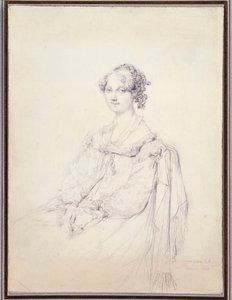 Portret van de Hon. Mrs. Fleetwood Pellew door Jean Auguste Dominique Ingres