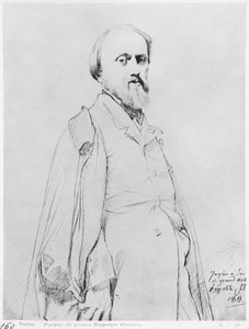 Portret van de schilder Hippolyte Flandrin