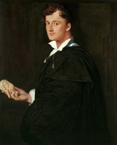 Portret van de beeldhouwer Lorenzo Bartolini 1777-1850, 1806