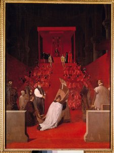 De hertog van Alba heeft de kerk van St. Gudule van Brussel Ferdinand Alvare van Toledo