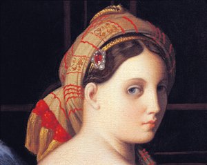 Het gezicht van de Odalisk (detail)