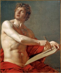 Mannentorso door Jean Auguste Dominique Ingres