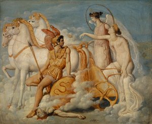 Venus, gewond door Diomedes, keert terug naar Olympus, ca. 1802