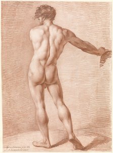 Figuurstudie van staand naakt
