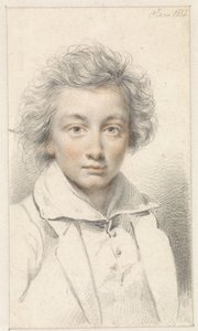 Portret van een jonge man door Jean Augustin Daiwaille