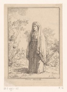 Moskovische vrouw door Jean Baptist Leprince