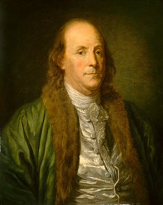 Benjamin Franklin door Jean Baptiste (after) Greuze