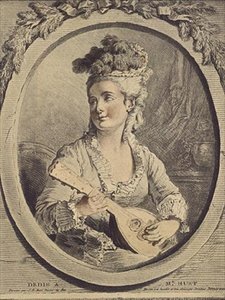 Madame Huet, gravure door Gilles Demarteau door Jean Baptiste (after) Huet