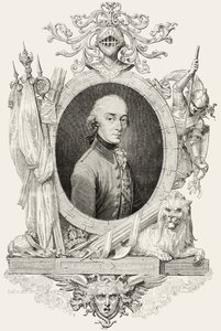 Charles XIV (1763-1844): koning van Zweden en Noorwegen en Prins van Ponte Corvo, gegraveerd door Pannemaker