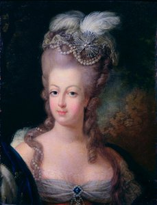 Portret van koningin Marie Antoinette van Frankrijk, 1775 door Jean Baptiste Andre Gautier D